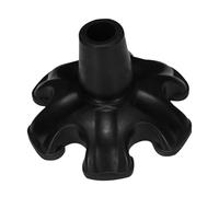 Healvian Copri Piedi Stampella Antiscivolo Nero in Materiale Durevole Cuscinetti Tappi Per Stampelle Accessori Pratici Per Anziani e Uso Quotidiano Esterno Facili Da Installare e Resistenti