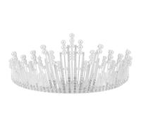 Healvian Copricapo Da Sposa in Lega Elegante Copricapo Da Sposa Accessori Per Bianchi E Argento
