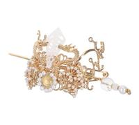 Healvian Coroncina Tradizionale Cinese per Capelli in Lega con Bastoncini Antichi Accessorio Hanfu Regale per Acconciature Vintage per Cosplay Matrimoni e Capodanno