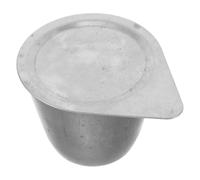 Healvian Crogiolo di Nichel con Coperchio 30 Ml per Laboratorio, Resistente alle Alte Temperature, Strumento di Raffinazione Metalli per Analisi Chimica e Fusione Gioielli