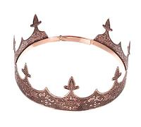 Healvian Crown Headdress Retro Style for Men Cosplay Accessory Performance Crown for Parties and Events Hair Jewelry