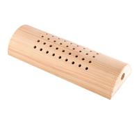 Healvian Cuscino Massaggiante Cervicale a Forma a U in Legno Naturale Supporto Ergonomico per e Colonna Vertebrale, e Massaggi
