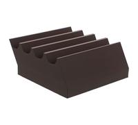 Healvian Custodia per Lamette da Barba Multi-scomparto Marrone, Organizer Compatto per Lame da Toelettatura 12 Scomparti, Scatola Portaoggetti Portatile per Uso Professionale e Domestico