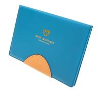 Healvian Custodia Protettiva Tasche e Spazi Interstiziali per Certificato di Nascita in Pelle Blu Design e Leggero, Organizer per Documenti per Valigetta e Borsa da Lavoro