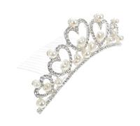 Healvian di perle da sposa hair charms hair jewelry Decorazione dei tiara della sposa coroncina sposa decorazioni per da sposa copricapo di perle da festa lega