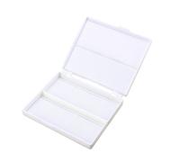 Healvian Diapositiva Scatola facile da pulire diapositive del supporto laboratorio porta conservazione dei vetrini da microscopio doppia vetrino scorrevole staffa bianca