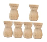 Healvian Diffusori in Legno Per Oli Essenziali Ciondolo Bottiglia Di Profumo in Legno 6 Pezzi Piccolo Per Auto Fai Da Te Regalo Creativo Per Donne e Ragazze