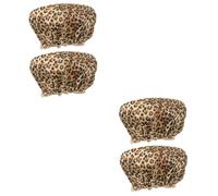 Healvian Donne 4 Pz cuffia da bagno cuffia per soffione doccia turbanti per da donna tappo bidet cuffia da parrucchiere cuffia da doccia doppio sciarpa copricapo Bandane Per Le Donne