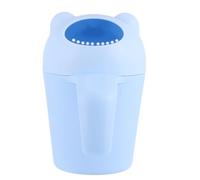 Healvian Dosatore per Shampoo per Tazza Multiuso Manico Comodo a Forma di Orsetto Blu per Risciacquo Chioma e Irrigazione Fiori Bagnetto Shower Protezione Occhi Facile da Usare