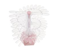 Healvian Espositore Unghie Spiralato Per Colori Supporto Per Display Tip Unghie Finte Organizer Per Centri Nail Art e Pratica Tecniche Ventaglio Espositivo Multiuso Facilitato
