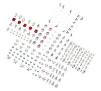 Healvian Face Gems Glitter Stick on Face Jewels Strass Gioielli Per Festival Kit Di Gioielli Per Il Corpo Da 6 Pezzi