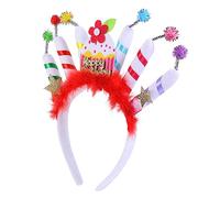 Healvian fascia di compleanno bandana cappello per la festa di compleanno accessorio per toppers torta unicorno fascia per da festa accessorio per tessuto