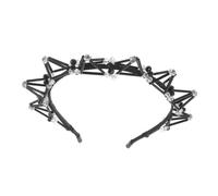 Healvian fascia per fascia di strass per le donne da donna con strass gruppo musicale bling Banca per le donne punk Cristallo Nero