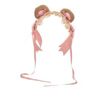Healvian fascia per l'orecchio dell'orso accessori per lolita fasce per la moda femminile Fasce per cosplay lolita fascia per lolita per adulti Peluche