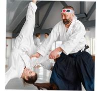 Healvian Fascia Sportiva Karate Bianco Stile Giapponese Assorbente Sudore Comfort Moderato Accessorio Vittoria per Allenamento