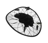 Healvian Fascino Retrò Unico Fascia per Capelli da Donna con Piume e Rete Accessorio per Capelli per Tea Party Matrimoni Cocktail ed Eventi Formali