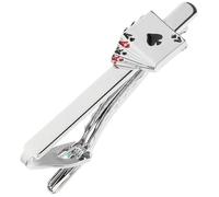 Healvian fermacravatta uomo uffizi party present for men Fermacravatta fidanzato Fermacravatta aziendale Tie clip per gli uomini fermagli per camicia accessori da uomo gioielli lega Silver