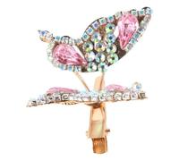Healvian Fermaglio Capelli Forma Di Farfalla Con Strass Scintillanti Leggero e Confortevole Per Controllare i Capelli Ribelli e Aggiungere Un Tocco Di Femminilità Al Look