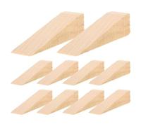 Healvian Fermaporta in Legno Triangolare 20 Pezzi 10X4X4 CM Presa Antiscivolo per Porte Interne Cuneo Fermaporta Silenzioso Protezione Pareti e Pavimenti per Casa e Camera da Letto