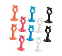 Healvian Fermaporta in Silicone Ventosa Forte, Set da 10 Pezzi Senza Punzonatura, Supporto per Porta Aperta e Protezione da Parete per Casa, Ufficio, Ragazzo Ragazza e Animali