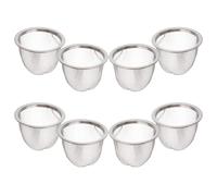 Healvian Filtro per Tè in Acciaio Inox 8 Pezzi Infusore Metallico Maglie Fini, Ricambio per Teiera da 6,5 X 5 CM, Adatto per Uso in Casa e Ufficio