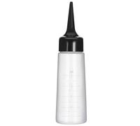 Healvian Flacone Applicatore per Tinta Capelli con Beccuccio Inclinato 250ml in Plastica Bianca, Bottiglia Spremibile per Applicazione Trattamento Cute e Sezione Chioma
