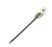 Healvian Forcina Hanfu bacchette giapponesi fermaglio per chignon bastoncini cinesi per hanfu hair headband bacchette per forchetta per floreale ebano