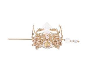 Healvian Forcina per capelli tradizionale cinese Hanfu: coroncina per capelli per il capodanno cinese, bacchetta per, stile antico, chignon, copricapo per donne, cosplay