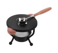 Healvian Forno per Ceralacca Manico in Legno Scaldacera Portatile in Ferro Cucchiaio Set per Timbri e Sigilli Artigianali per Uso Fai da Te e Decorazioni Natalizie