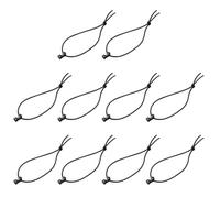 Healvian Ganci per Corda Elastica Mini con Clip di Fissaggio Set da 10 Pezzi Accessori Multiuso per Escursionismo e Campeggio Gestione Cinghie e Cavi per Zaini Outdoor