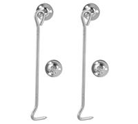 Healvian Gancio Antivento Design Pratico e Non Danneggiabile in Inossidabile per Finestra 2, Semplice e Resistente, per e Finestre