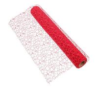 Healvian Garza per Imballaggio Floreale Rossa 4,5 M Rotolo, Materiale Fai da Te per Fioristi, Rete Artigianale per Confezionare Bouquet, Accessorio Decorativo per Composizioni Floreali