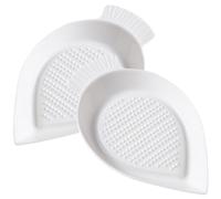 Healvian Grattugia in Ceramica Bianca per Aglio e Forma a Carota, Facile da Pulire, Accessorio Pratico per Cucina Domestica