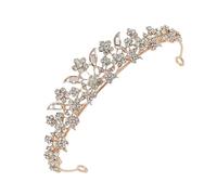 Healvian in Oro Rosa Arredamento Del Matrimonio Fascia Addio Nubilato Nozze Corone Di Diademi D'epoca Accessori Per Con Strass Nuziale Di Strass Lega