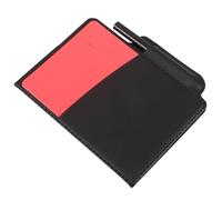 Healvian Kit Arbitro Calcio con Cartellini Rossi e Gialli Spessi, Blocco Note per Registrazione e Matita, Attrezzatura per Arbitri Professionisti per Partite Sportive e Tornei Amatoriali