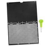 Healvian Lavagna Braille Con Stilo Kit Di Scrittura Braille Riutilizzabile in Plastica Resistente 27 Righe 30 Celle Per Non Vedenti Studio e Apprendimento Portatile