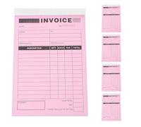 Healvian Libretto delle Ricevute a Due Parti 5 Pezzi con Carta per Fotocopie Porta Scontrini da Scrivania a Punta con Tavoletta di Scrittura Robusta per Gestione Ordini in Piccole