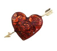 Healvian Love Bones spille a cuore per donna perno a forma di cuore spilla a cuore d'amore spilla a cuore di spilla smaltata di spille da donna lega rosso