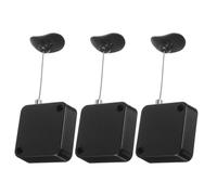 Healvian Lucchetto Cavo Retrattile Nero in Metallo e Plastico per Biciclette e Motociclette, Funzione Anti-smarrimento e Ritiro Automatico per Viaggi Outdoor