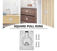 Healvian Maniglia a Filo in Acciaio Inox 2 Pezzi per Portello Incassato Barca Anello di Trazione Resistente per Gavone e Boccaporto Marino Sollevamento e Apertura Facile in Ambienti