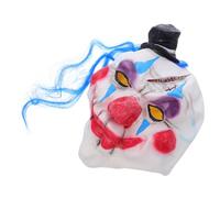 Healvian Maschera Clown Halloween Riutilizzabile per e Cosplay Accessorio Leggero e Portatile per Design Creativo con Naso Blu e Cappello per Feste e Mascherate