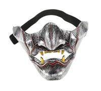 Healvian Maschera Cosplay Samurai Demonio Prajna Accessori Halloween Unici Per e Balli Mascherati Design Realistico e Perfetta Per Spaventosi