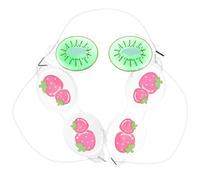 Healvian Maschera per Occhi Rinfrescante per Bambini 3 Pezzi in Pvc Leggera e Confortevole per Dormire, senza Segni in Treno o Luoghi Luce Stile Casuale