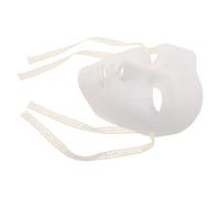 Healvian Maschera Steampunk Bianca in Abs Resistente, Versatile per Performance Sceniche e Feste Mascherate, Stile Punk Cyborg per Adulti Uomini