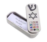 Healvian Mezuzah Case in Metallo con Decorazioni Ebraiche Tradizionali per Porta e Benessere Domestico, Facile da Installare