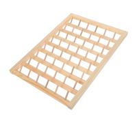 Healvian Organizer per Rocchetti di Filo da Cucito e Ricamo in Legno da Parete Supporto per 48 Bobine Superficie Liscia per Quilting e Maglieria