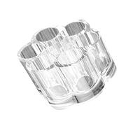 Healvian Organizer Trasparente per Cosmetici e Accessori Rotondo per e Penne Scatola per Scrivania per Make Up e Ufficio