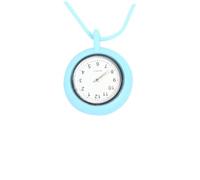 Healvian Orologio da Collana al Quarzo per Infermiere Cordino in Silicone Azzurro, Orologio da Appendere da Collo Piccolo per Guardia Medica e Uso Professionale Stile Casuale