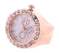 Healvian Orologio da Dito ad Anello al Quarzo Elegante Tre Quadranti | Stile Casual e Moda, Lega e Vetro, per Feste e Appuntamenti, Facile da Abbinare