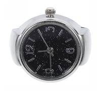 Healvian Orologio da Indice Scala Digitale Chiara Nero e Design Elegante al Quarzo Rotondo in Lega di Zinco Colore Casuale Unisex per Compleanni e Capodanno